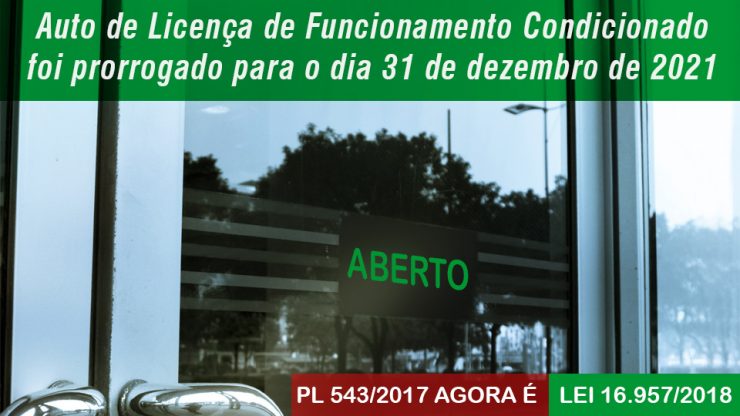 Sancionado PL que estende Auto de Licença Condicionado